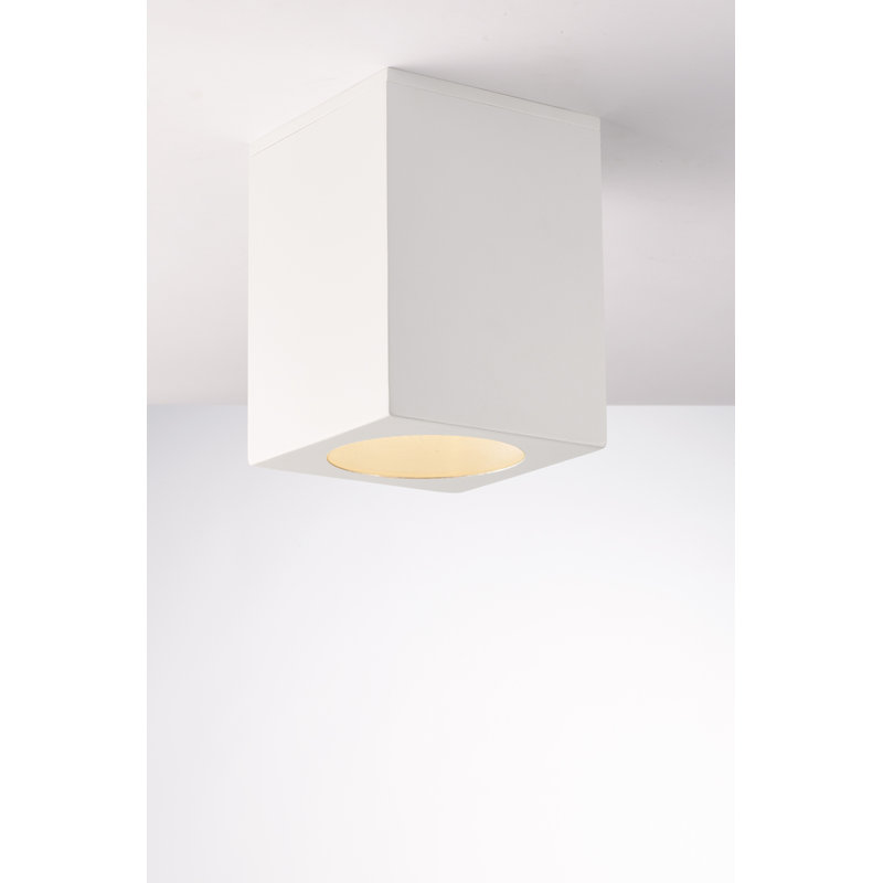 1 - Bulb Outdoor Flush Mount, White