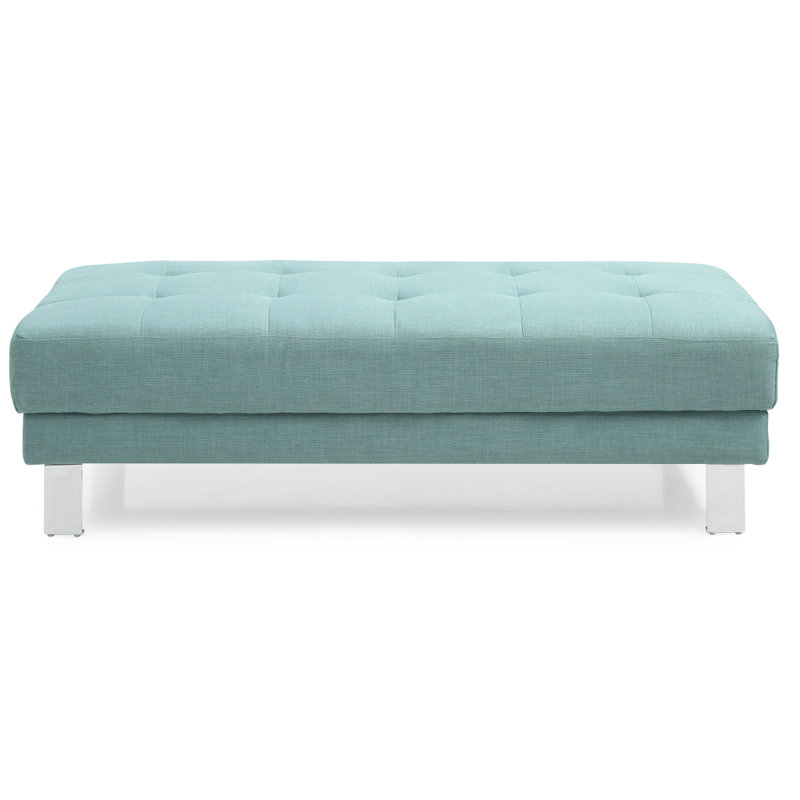 Stylish Teal Contemporary Ottoman