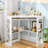 Lambrecht Corner Desk With Outlets & USB Ports, Triangle Computer Desk With Charging Station, Storage Shelf, Space Saving Writing Desk For Small Space-921511288
