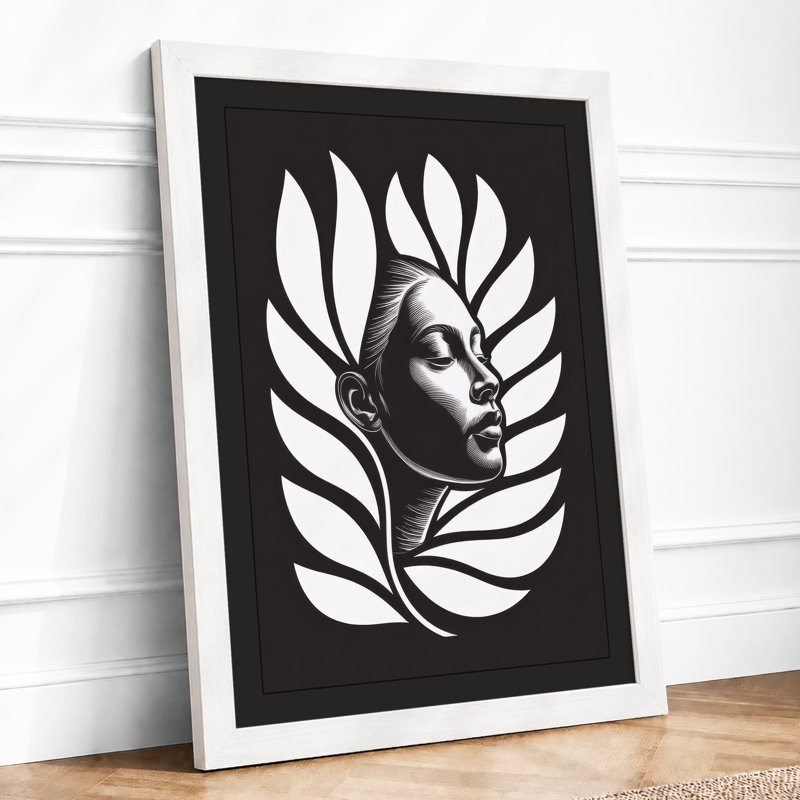 Classical Crown Botanical - Print, A4 - 29.7 x 21.0 cm, White