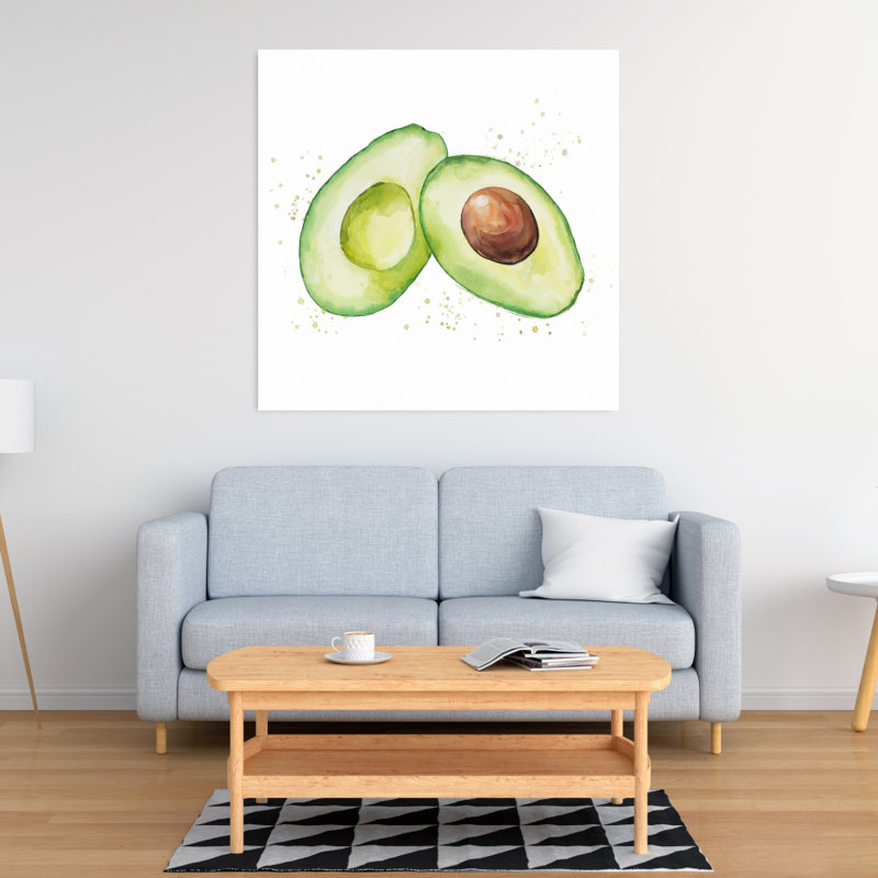" Open Avocado ", 32" H x 32" W x 1.5" D