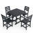 Space Saving Patio Dining Sets, Hdpe 5 Piece Modern Set For Patio Home