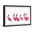 «Bright Pink Flameos», reproduction encadrée-1130894743