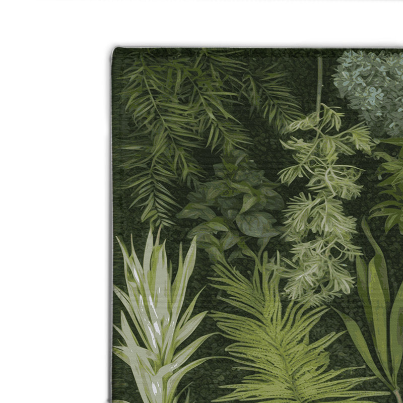 Tapis d'intérieur et d'extérieur vert Nature, Rectangle 4pi x 6 pi