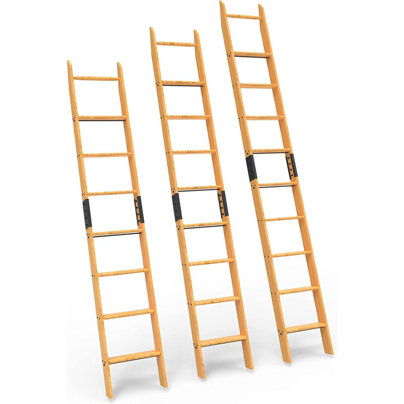 Loon Peak® Dekara 8' Wood Step Ladder | Wayfair