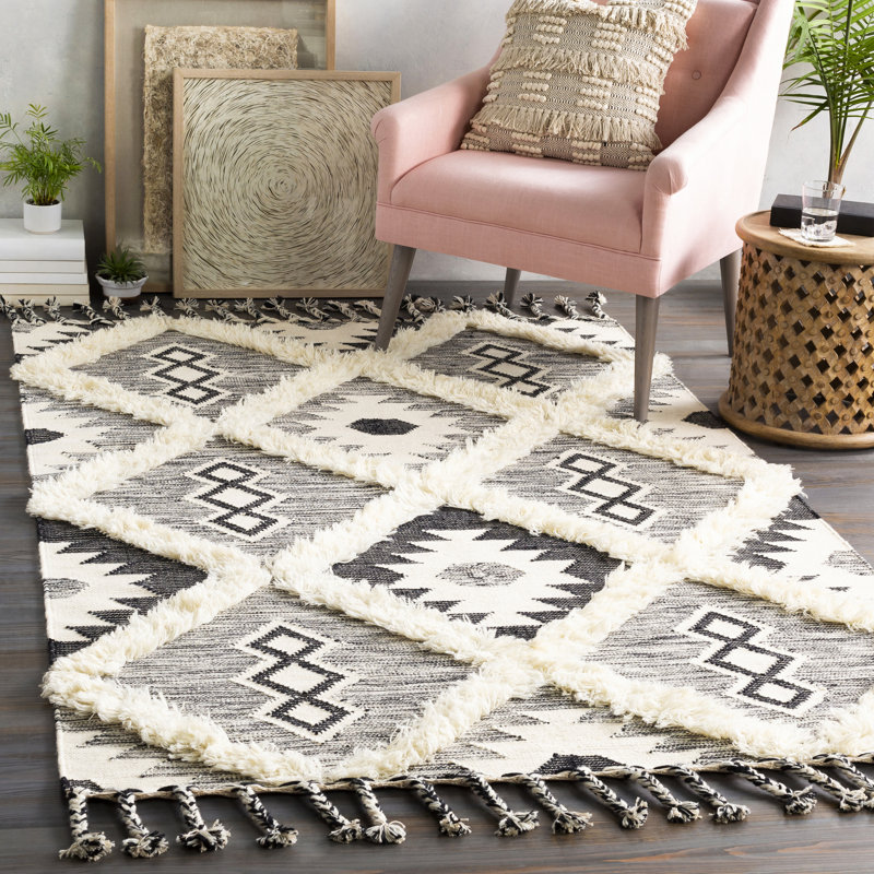 Jovia Wool Geometric Indoor Rug, Rectangle 8' x 10'