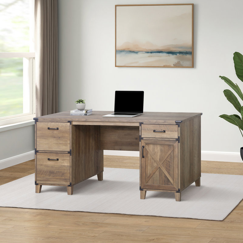 Bureau de direction Cobden Oxford Farmhouse, Chêne rustique