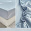 Ensemble de literie 100% coton lavé 4 pièces, 1 drap-housse, 1 drap plat et 2 taies d'oreiller, ensemble de draps texturés confortables-119423619-124550243