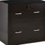 Classeur vertical à 2 tiroirs avec serrure et clés Vinsetto, classeur vertical avec barre de suspension pour format lettre, bureau personnel, espresso