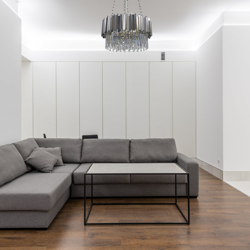 Modern Crystal Chandelier Ceiling Light Fixture for Living Room and Bedroom, Chic Design Lamp, 135cm H x 60cm W x 60cm D, 8