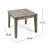 Grey Wood Side Table, Transitional Style For Garden Enjoyment, 20X20x15.83, 30Lbs Weight Capacity Max Outdoor Minimalist Look,