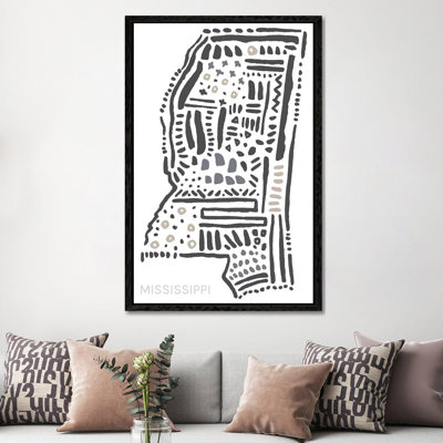 Mississippi 1 Piece Wall Art on Canvas