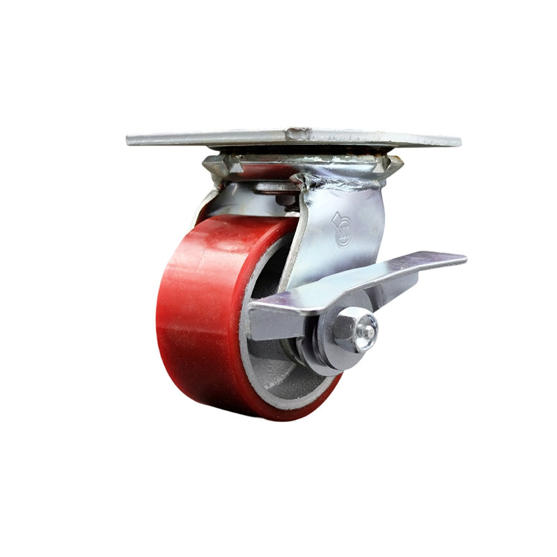 Heavy Duty Casters, Red