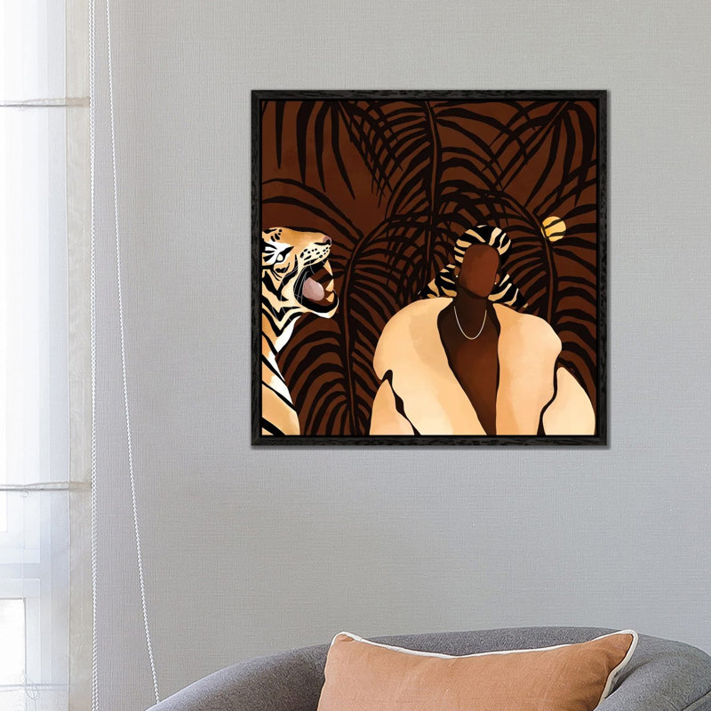 In The Wild by Bria Nicole - Print on Canvas, Black Framed, 66.04 cm H x 66.04 cm W
