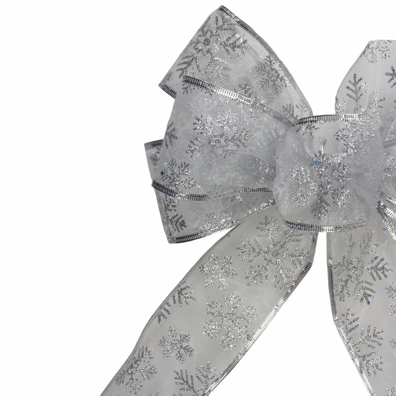 14'' Floral Fabric Bow