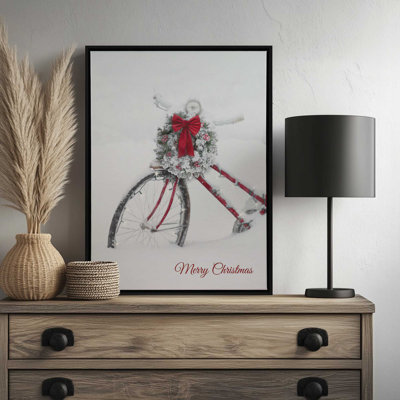 «Merry Christmas Bicycle» par Lori Deiter, reproduction d'art