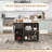 Versatile Rolling Kitchen Island With Abundant Storage And Practical Features