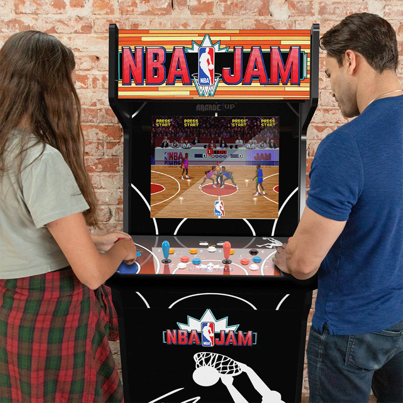 Arcade1Up 4 Player Plug-in Full Size Arcade Machine with 3 Games Included