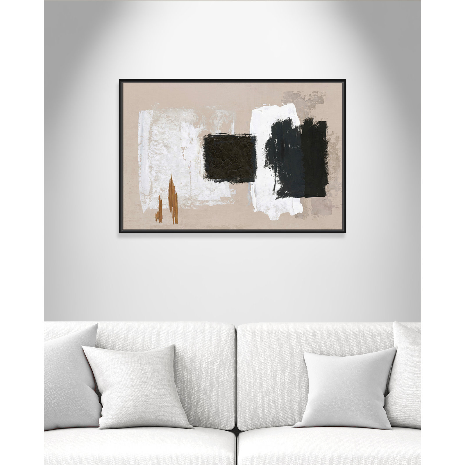 Imone "Golden Slate" Painting, Black, 25.5" H x 37.5" W