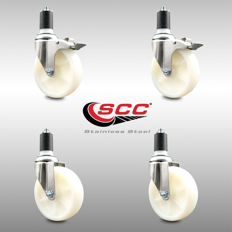 Swivel Stem Caster, 5" H x 5" W
