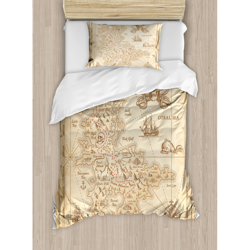 Deon 260 TC Duvet Cover Set, Single - 1 Standard Pillowcase