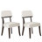 Mid-Century Upholstered Solid Wood Side Chair  Set of 2-1194623119