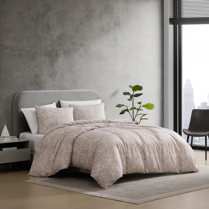 Ensemble de housse de couette réversible rose Kenneth Cole, Queen