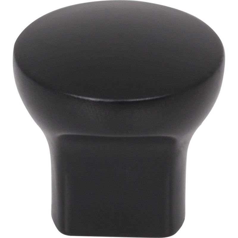 Bouton d'armoire rond 1 po noir mat Brenton