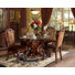 Dresden 4 - Person Glass Top Pedestal Dining Set