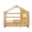 Lit plateforme simple avec 2 tiroirs de rangement, garde-corps et structure de style maison Emerson-132758586-132758587