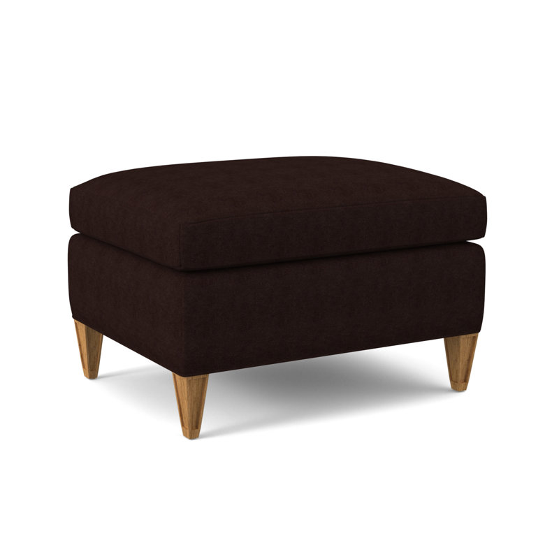 Bristol Upholstered Ottoman, Amber, Margaret Mahogany