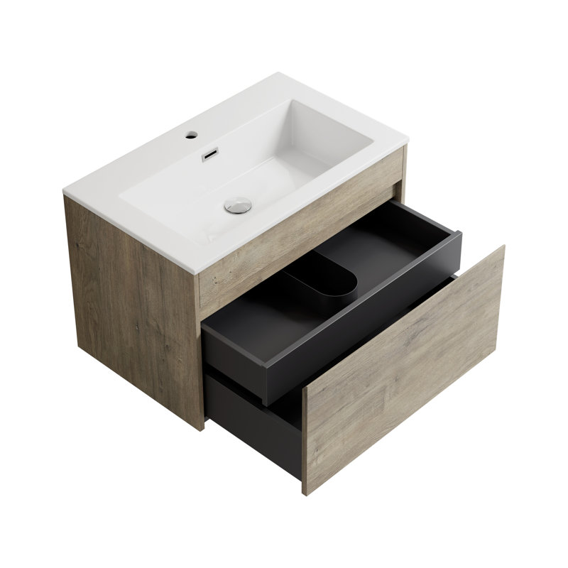 Ensemble de meuble-lavabo mural simple l 24 po x P 18 po x H 18 po Frida, Eve