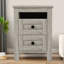 Table de chevet 2 tiroirs en bois-797496079