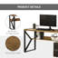 Letty Steel Computer Desk