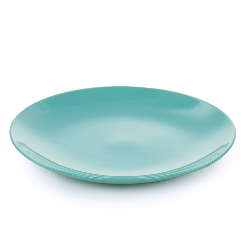 Hugoton Piece Stoneware Dinnerware Set - Service for 4, Teal Green