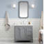 Queen 36" Single Bathroom Vanity Set with Mirror-902351039