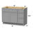 51'' Single Bathroom Vanity Base Only-96921367