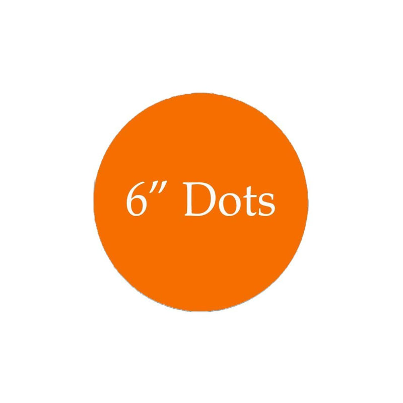 Dimas Abstract Non-Wall Damaging Wall Decal, Orange