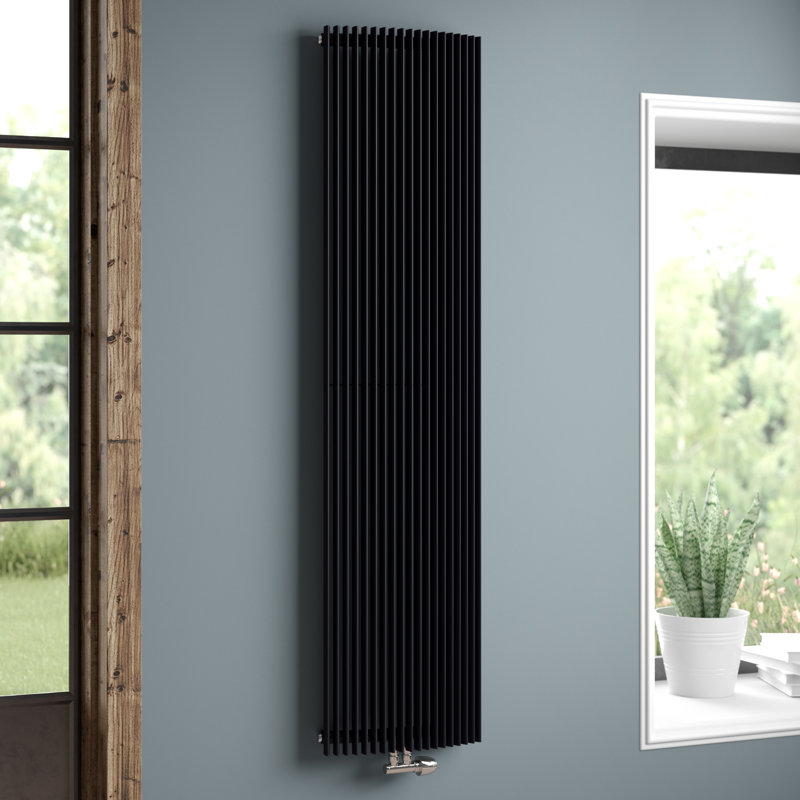 Andromeda Vertical Designer Radiator, 180 cm H x 43 cm W x 13 cm D, Anthracite