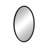 Cole and Grey Resin Beaded Black Room Wall Mirror