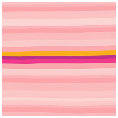Pink Horizontal Stripes Shower Curtains Extra Long