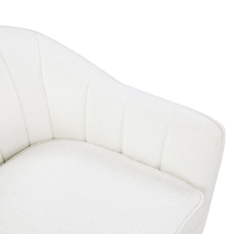 Fauteuil d'appoint Malatesta, Chenille blanche