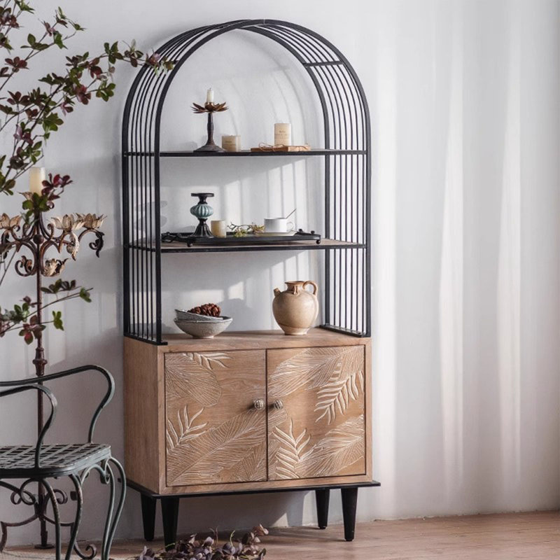 Black + Manufactured Wood Display Cases