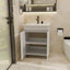 Meuble-lavabo autoportant avec porte et meuble-lavabo avec porte