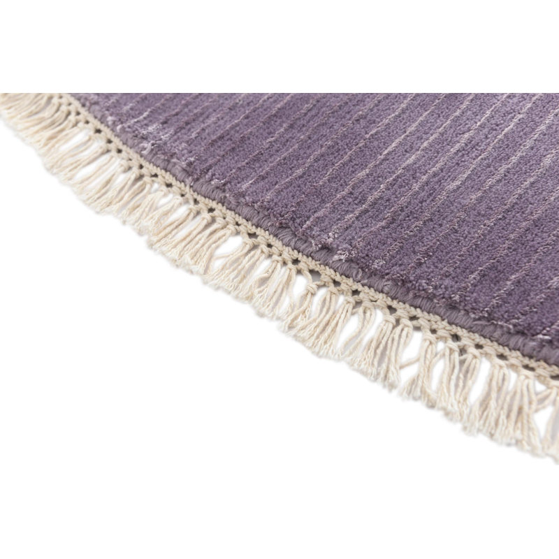 Tapis rond rond violet Osborne