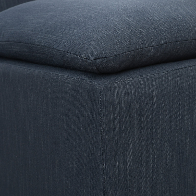 Chaise rembourrée Keaton, Indigo