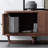 walnut solid wood TV cabinet