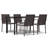 Cecely Patio Dining Set with Rectangular Table , Cushions Included-599633836-593989489-599633835