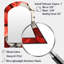 Monogramme d'hydrangée rouge pétale I - miroir mural hydrangée, miroir décoratif asymétrique rouge, impression d'art en métal-1342647657