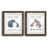 Papier, cadre noyer